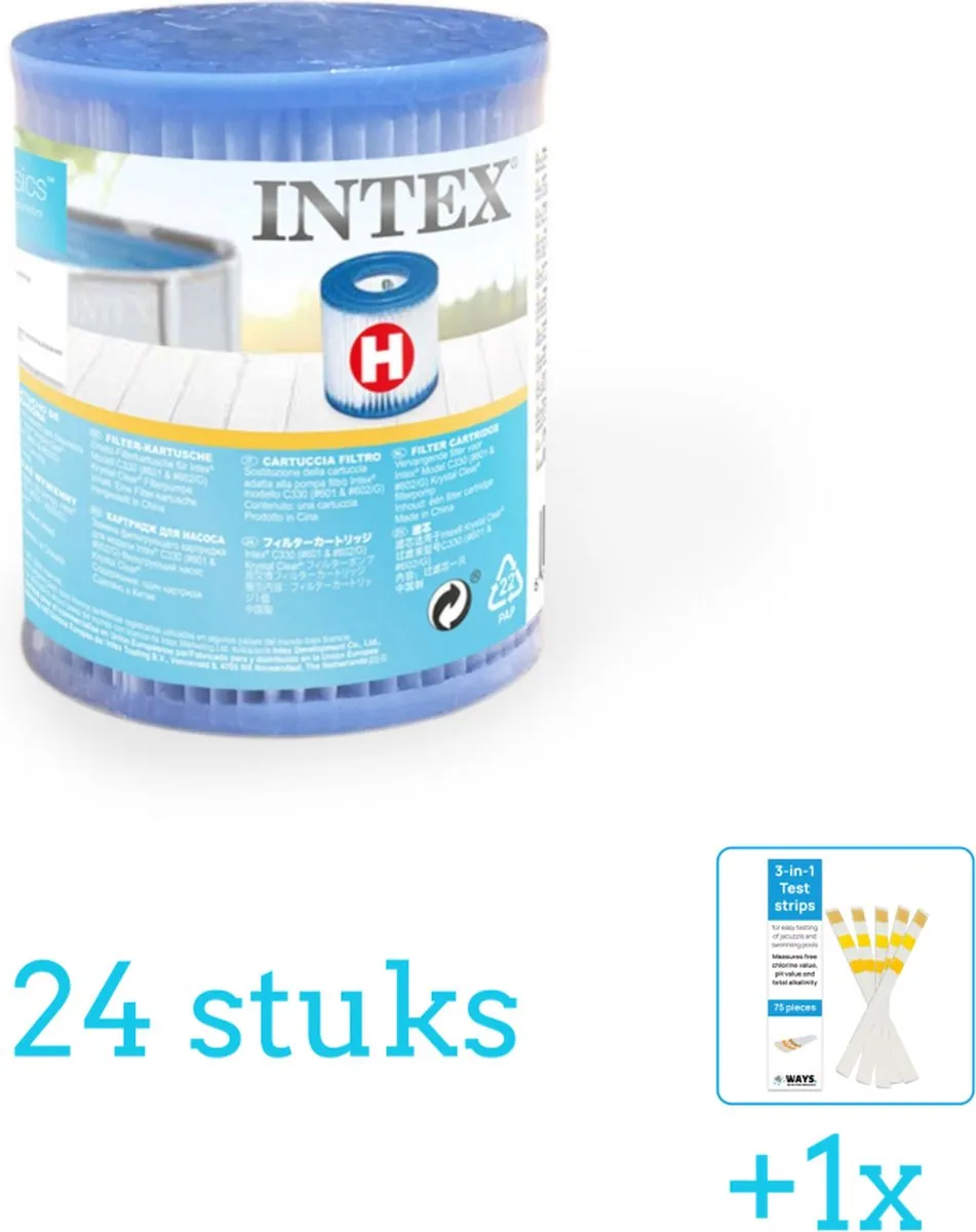 Intex Type H Filtercartridge 24 Stuks