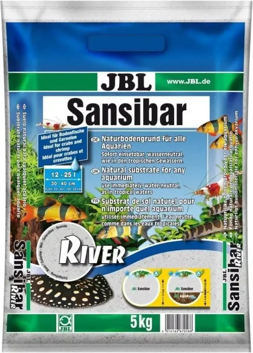 JBL Sansibar River Natuurlijk Aquariumzand