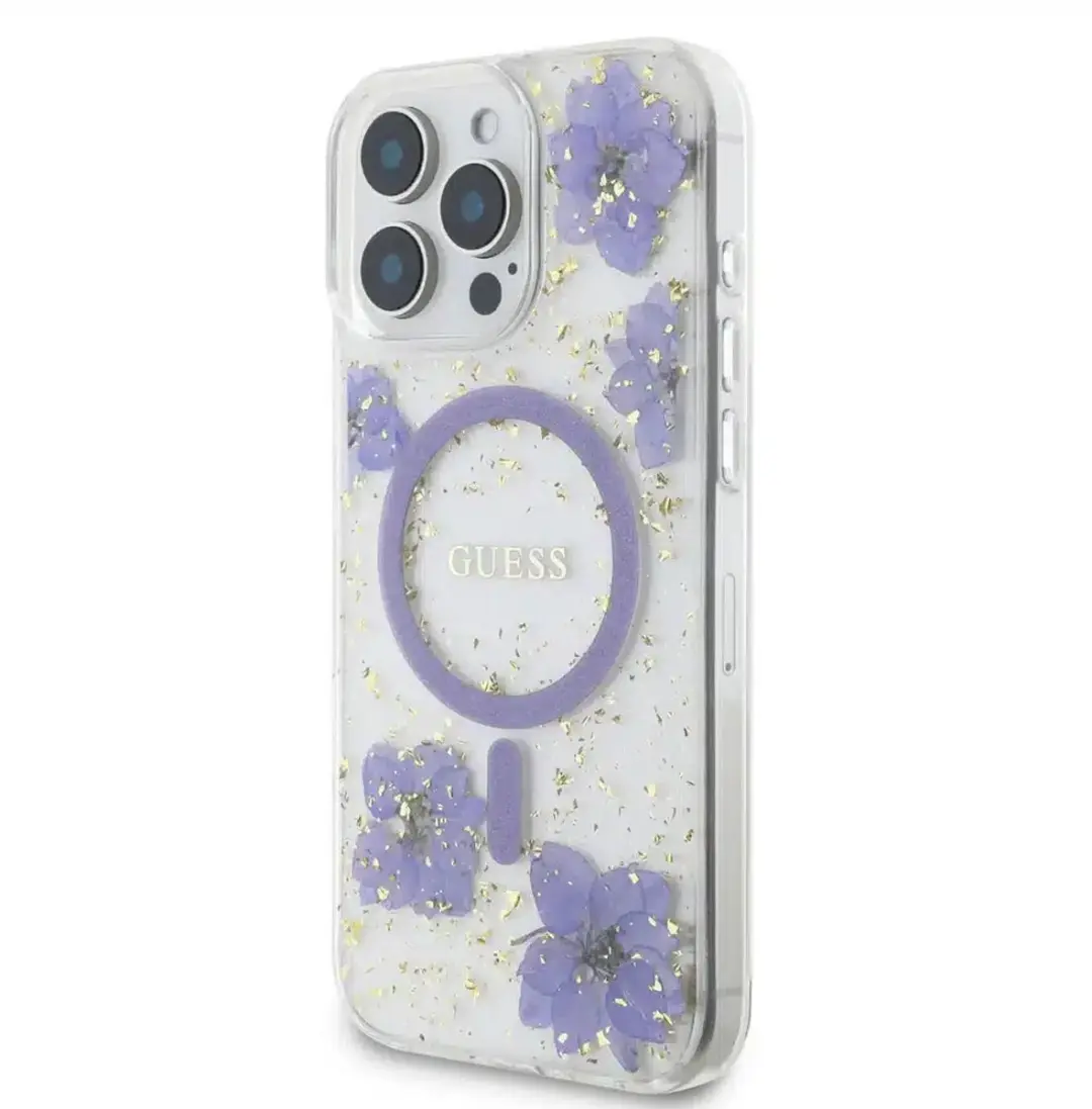 GUESS Backcover iPhone 16 Pro Max - Paars - MagSafe - afbeelding 6 van 6