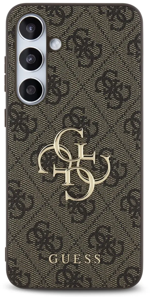 GUESS 4G Metal Logo Back Case - Samsung Galaxy S24 FE - Bruin