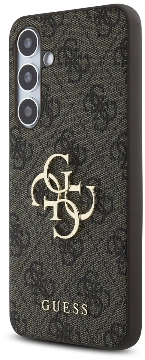 GUESS 4G Metal Logo Back Case - Samsung Galaxy S24 FE - Bruin