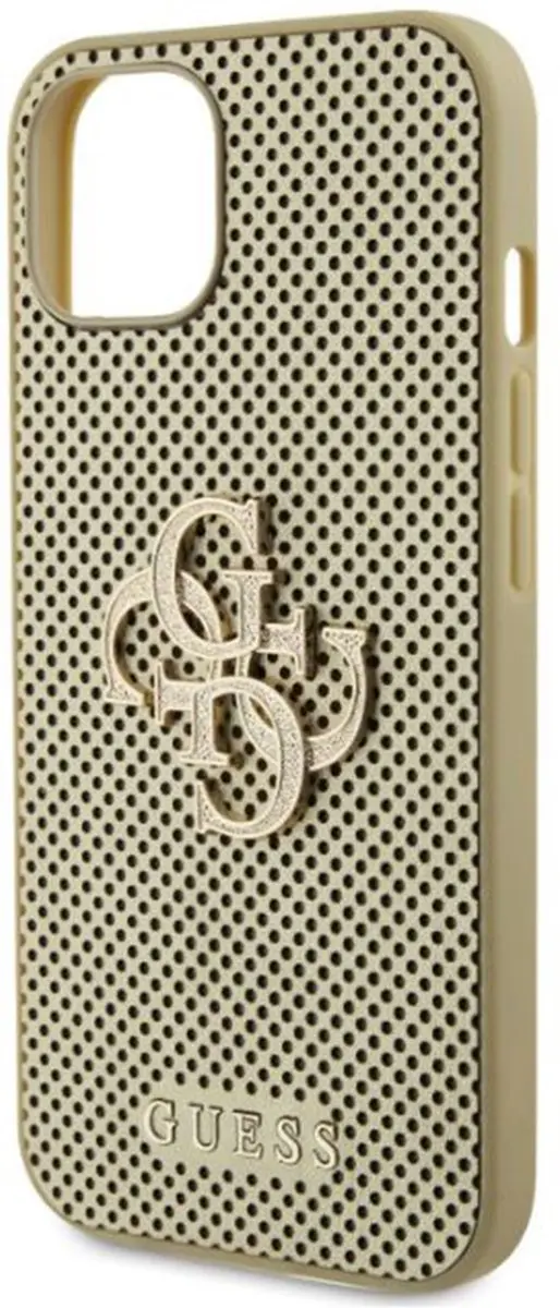 GUESS Perforated Hoes iPhone 15 - Goud - GUHCP15SPSP4LGD