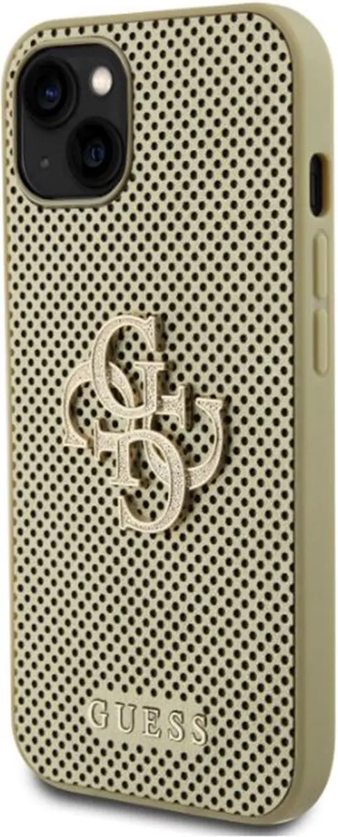 GUESS Perforated Hoes iPhone 15 - Goud - GUHCP15SPSP4LGD