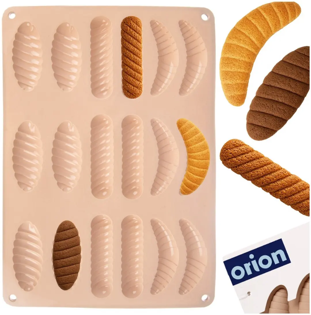 Orion Silicone Koekjes- en Pralinevorm 33x24,5cm - Beige