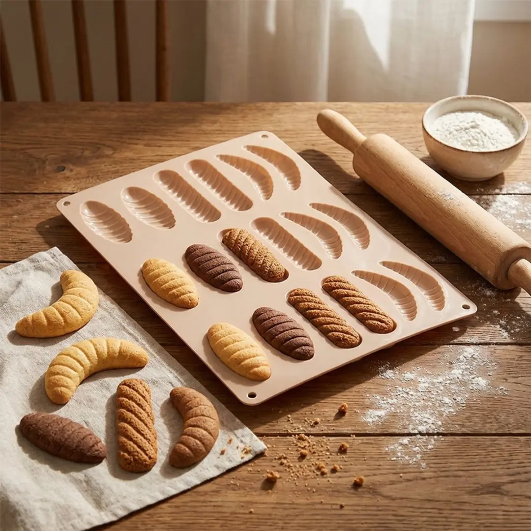 Orion Silicone Koekjes- en Pralinevorm 33x24,5cm - Beige