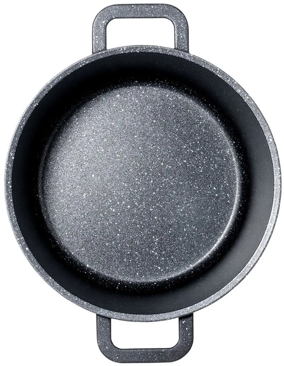 Orion Grande Serie Hoog Granieten Pan 21cm - 4,2L - Zwart