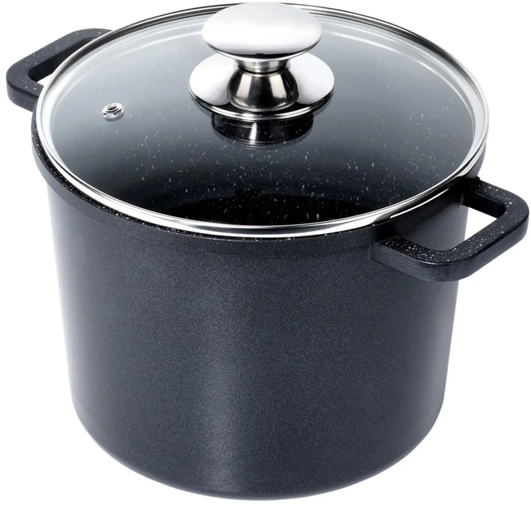 Orion Grande Serie Hoog Granieten Pan 21cm - 4,2L - Zwart