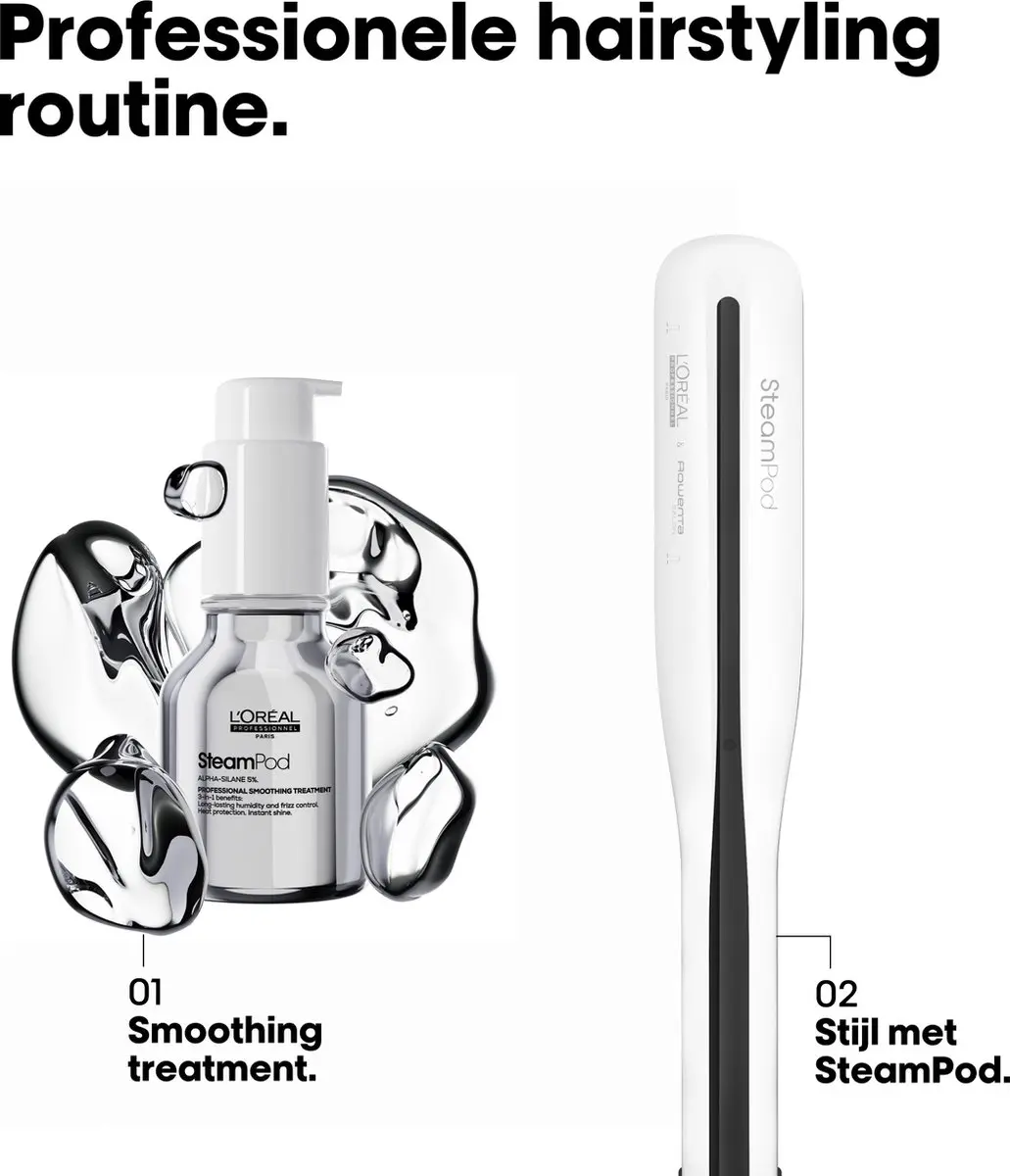 L'Oréal Professionnel Steampod 3.0 Stijltang - Wit