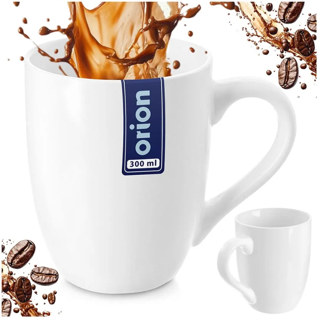 Orion Mona Serie Porseleinen Mok 300ml - Wit