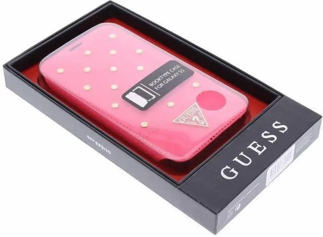 GUESS S206-12 Hoesje Samsung Galaxy S5 Plus - Roze Kunstleer - afbeelding 2 van 6