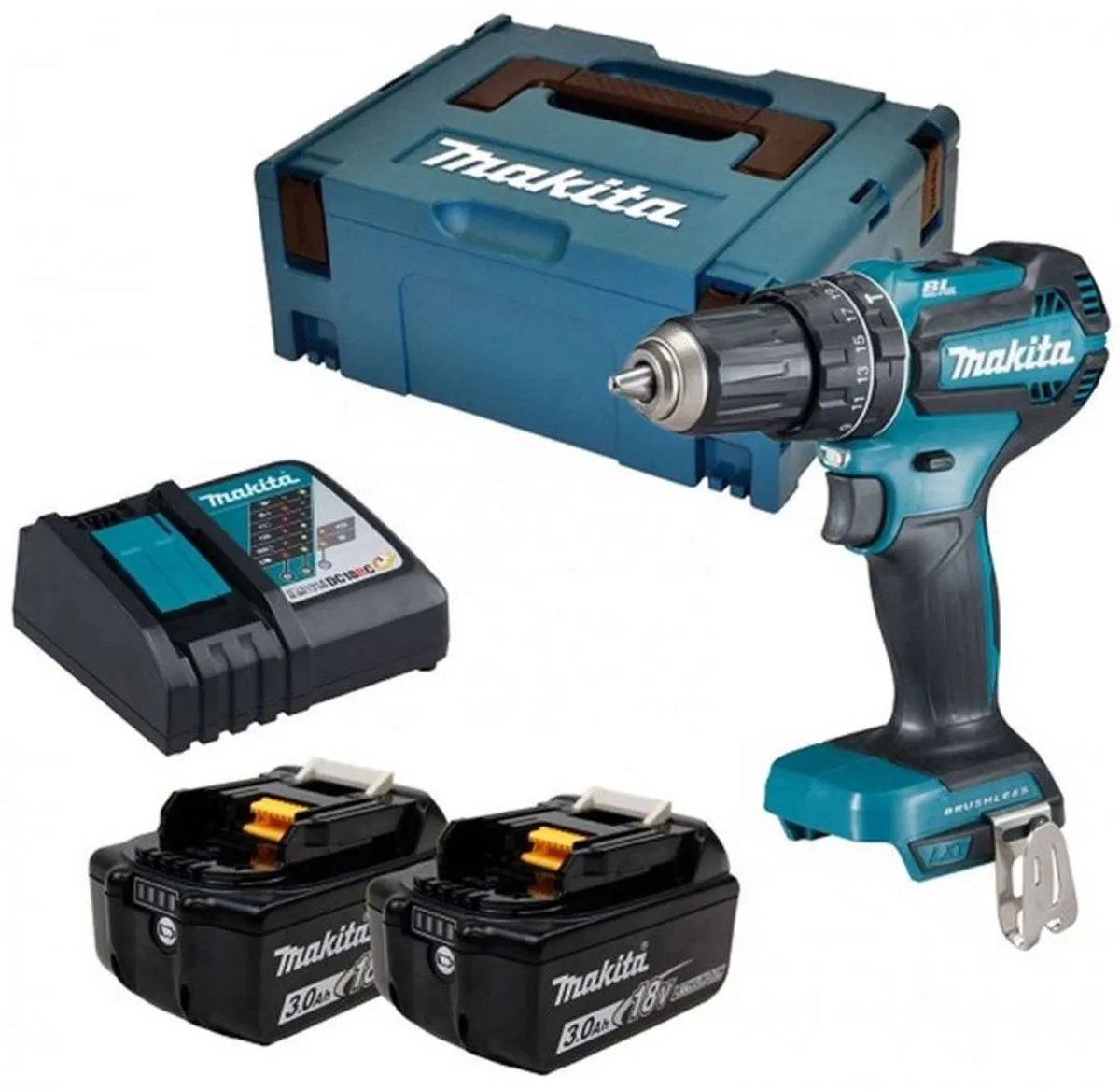 Makita DHP485RFJ Klopboor-/schroefmachine - 2x 3.0Ah - 2 snelheden - afbeelding 6 van 6