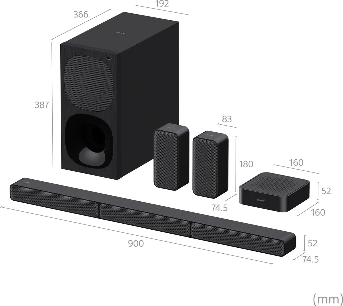 Sony HT-S40R Soundbar - Zwart