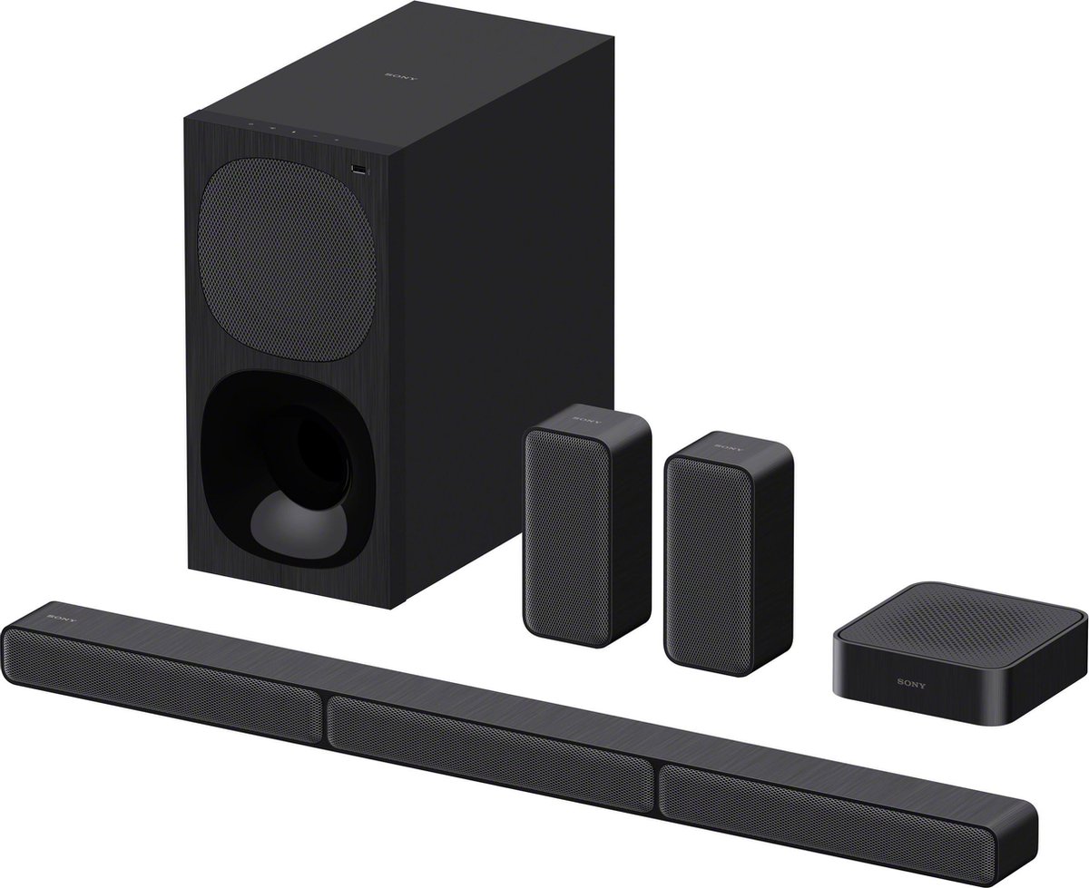 Sony HT-S40R - Soundbar met subwoofer en draadloze achterspeakers - Zwart