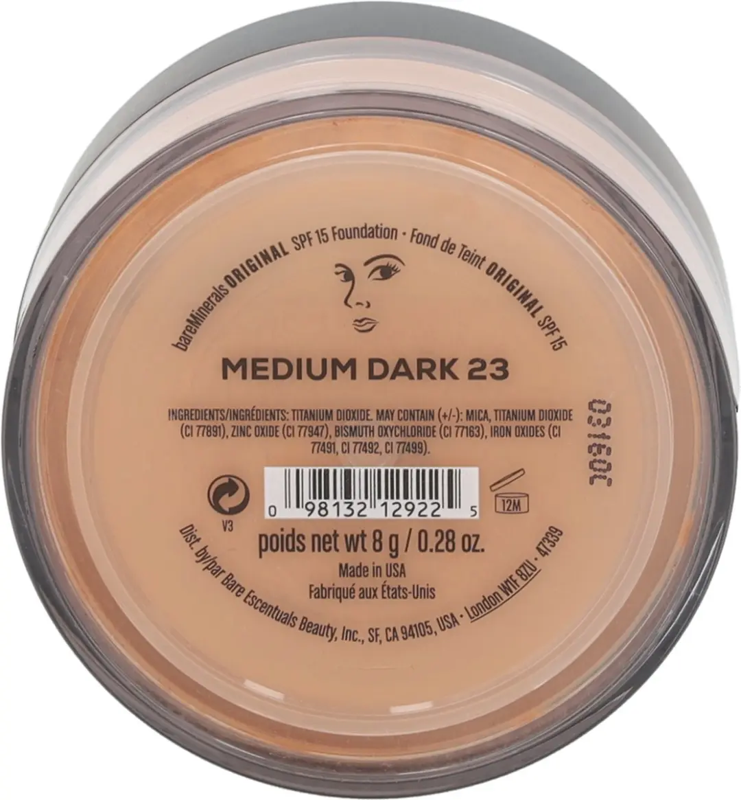 Bareminerals Original Foundation SPF15 - 23 Medium Dark - afbeelding 6 van 6