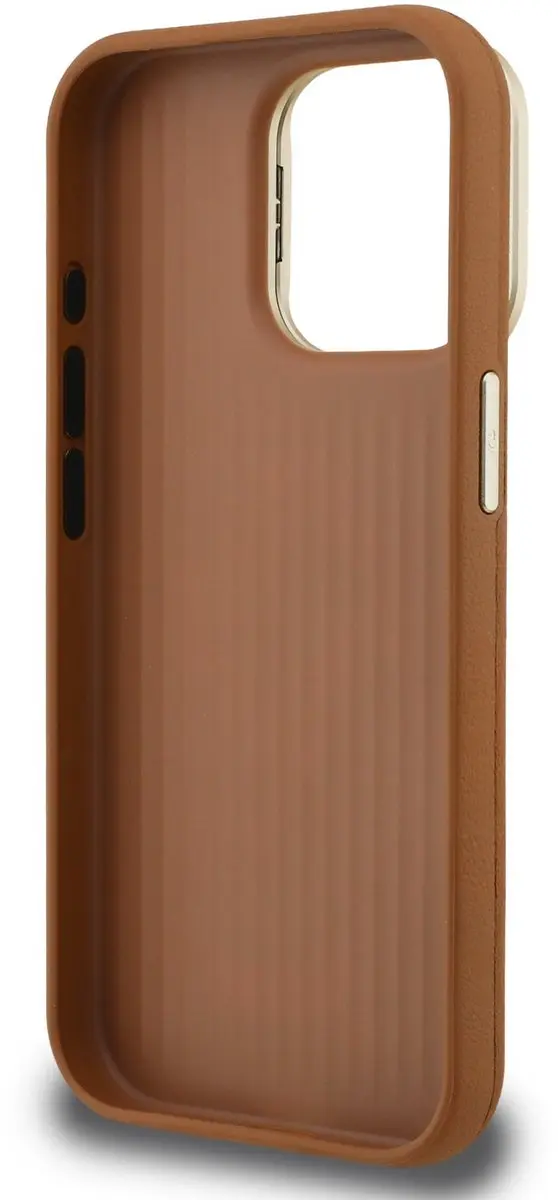 GUESS 4G Logo Hoesje iPhone 15 Pro - Bruin