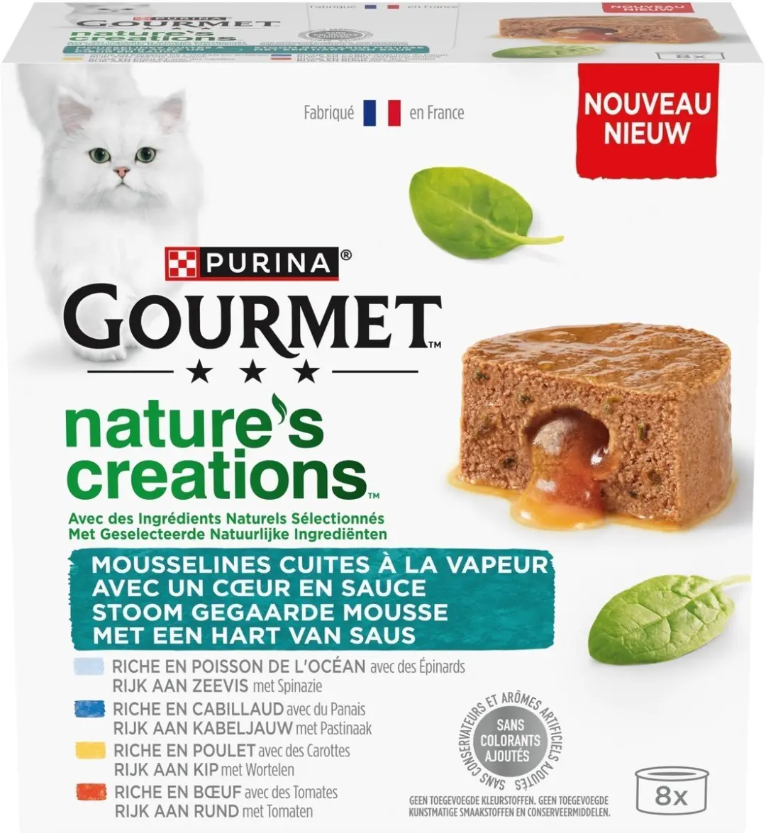 Gourmet Hart van Saus Natvoeding Kat