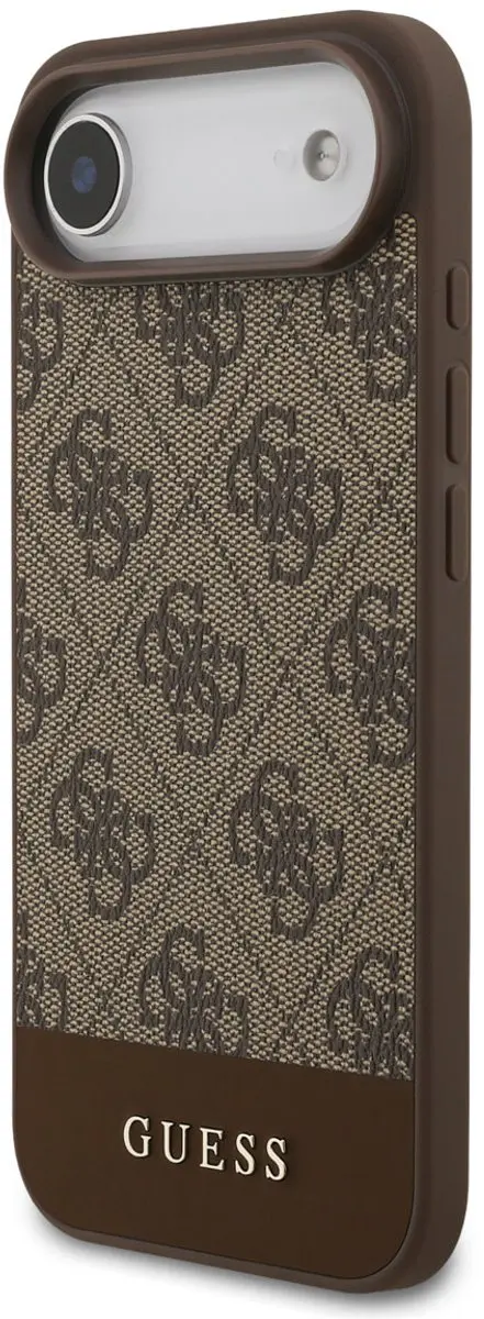 Guess Back Cover Hoesje iPhone 17 Air - Bruin - Luxe Monogram