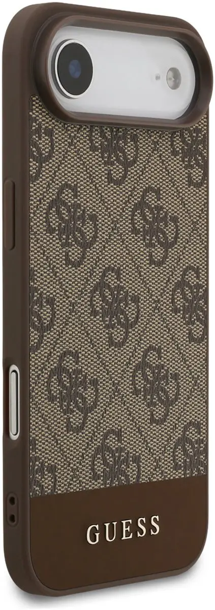 Guess Back Cover Hoesje iPhone 17 Air - Bruin - Luxe Monogram