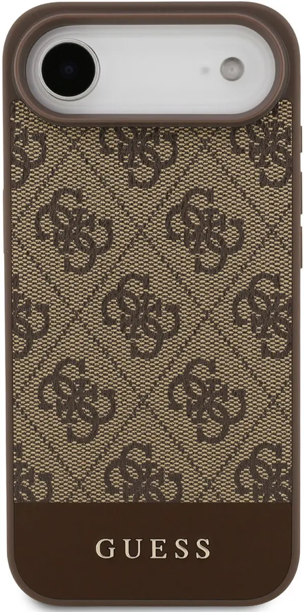 Guess Back Cover Hoesje iPhone 17 Air - Bruin - Luxe Monogram