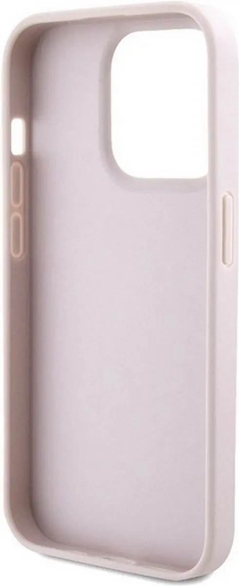 GUESS 4G Triangle Crossbody Hoesje - iPhone 15 Pro Max Roze
