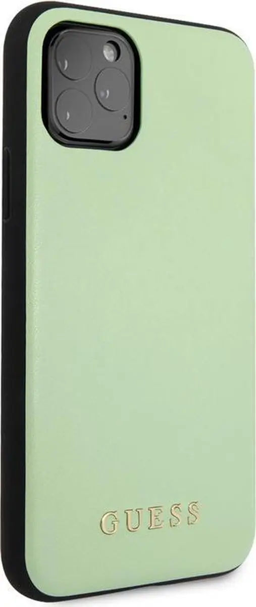 Guess PU Leather Hoesje iPhone 11 Pro Max - Groen