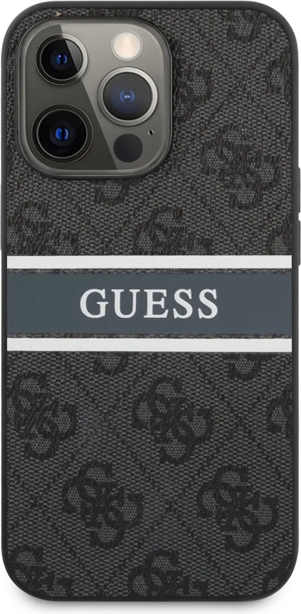 Guess iPhone 13 Pro Max Hoesje 7592 - Grijs/Zwart