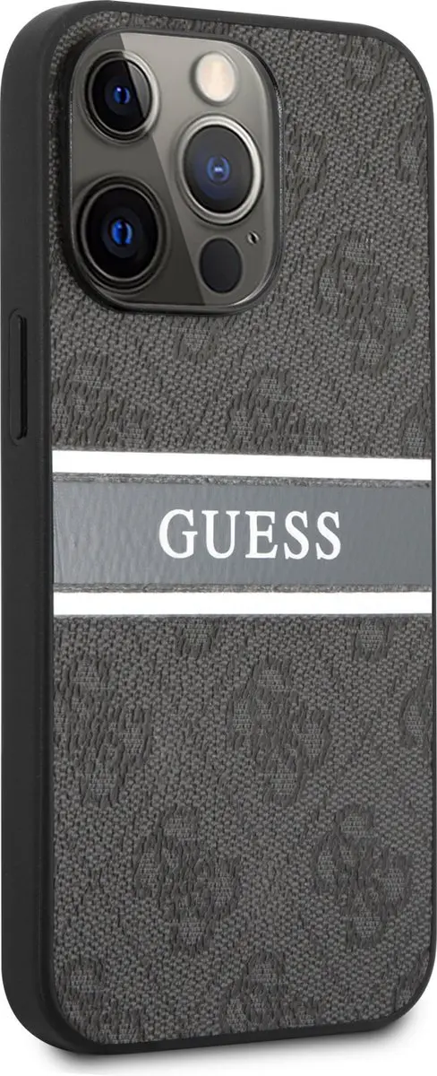 Guess iPhone 13 Pro Max Hoesje 7592 - Grijs/Zwart
