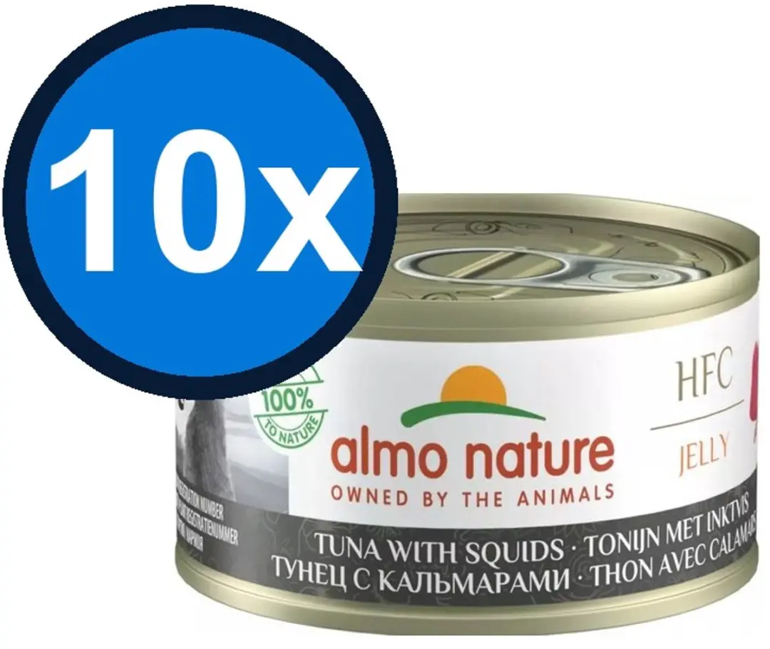 Almo Nature HFC Jelly Tonijn & Inktvis Kattenvoer Natvoer 70g