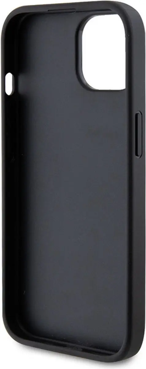 GUESS 4G Metal Logo Back Case iPhone 15 Plus - Zwart