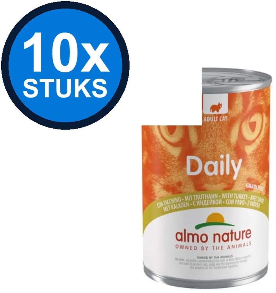 Almo Nature Daily Kalkoen Natvoer Blik 400g