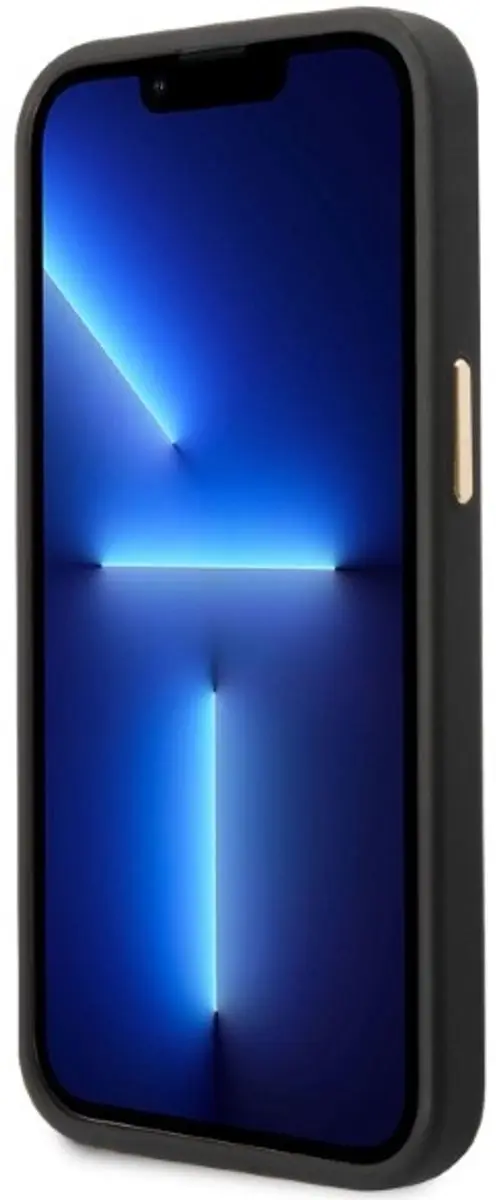 GUESS Hoesje iPhone 13 Pro - PU Leer MagSafe - Zwart