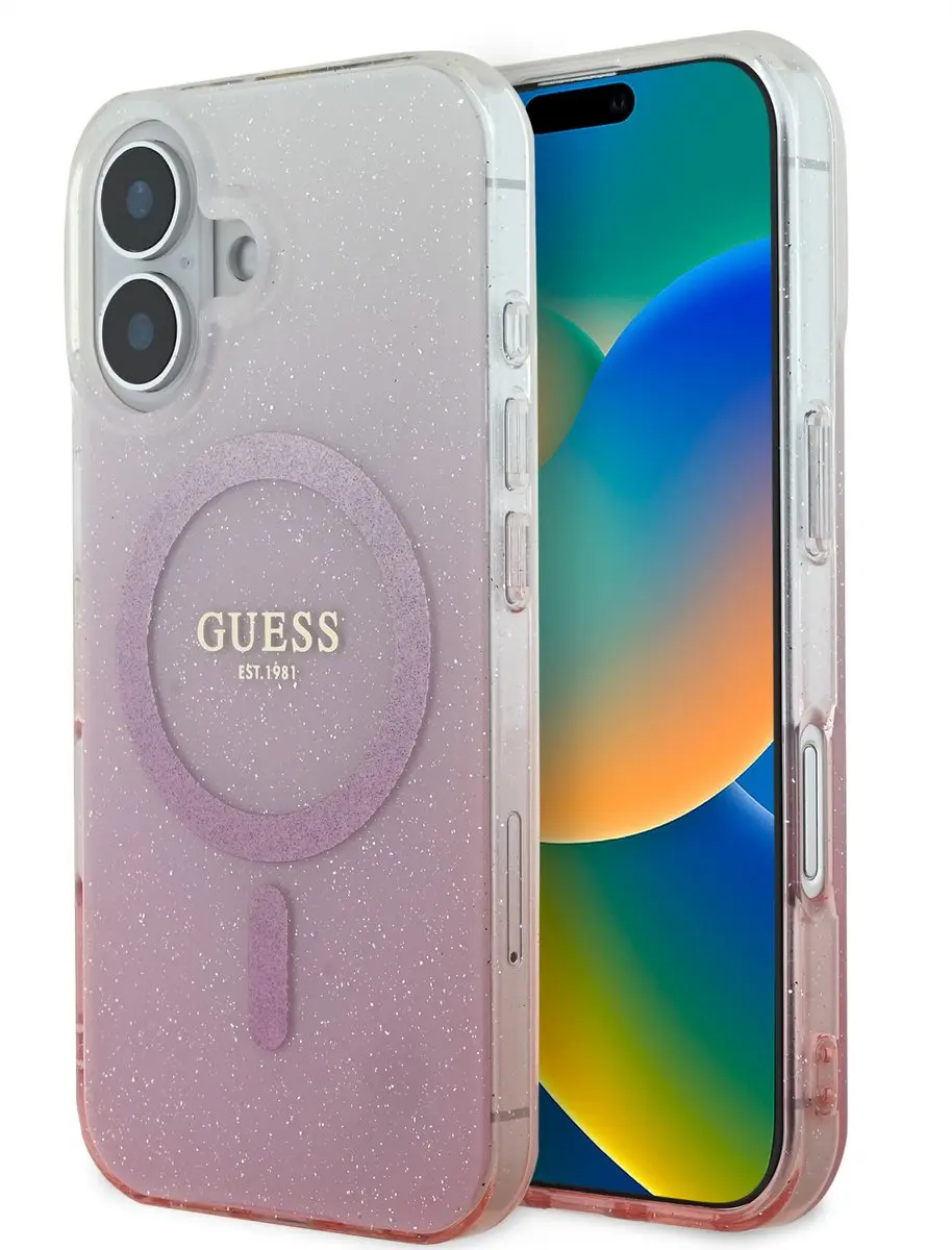 GUESS MagSafe Glitter Gradient Hoesje