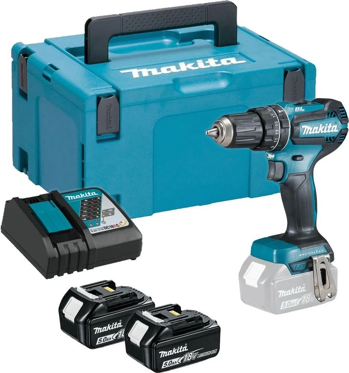 Makita DHP485RTJ Klopboor- en Schroefmachine