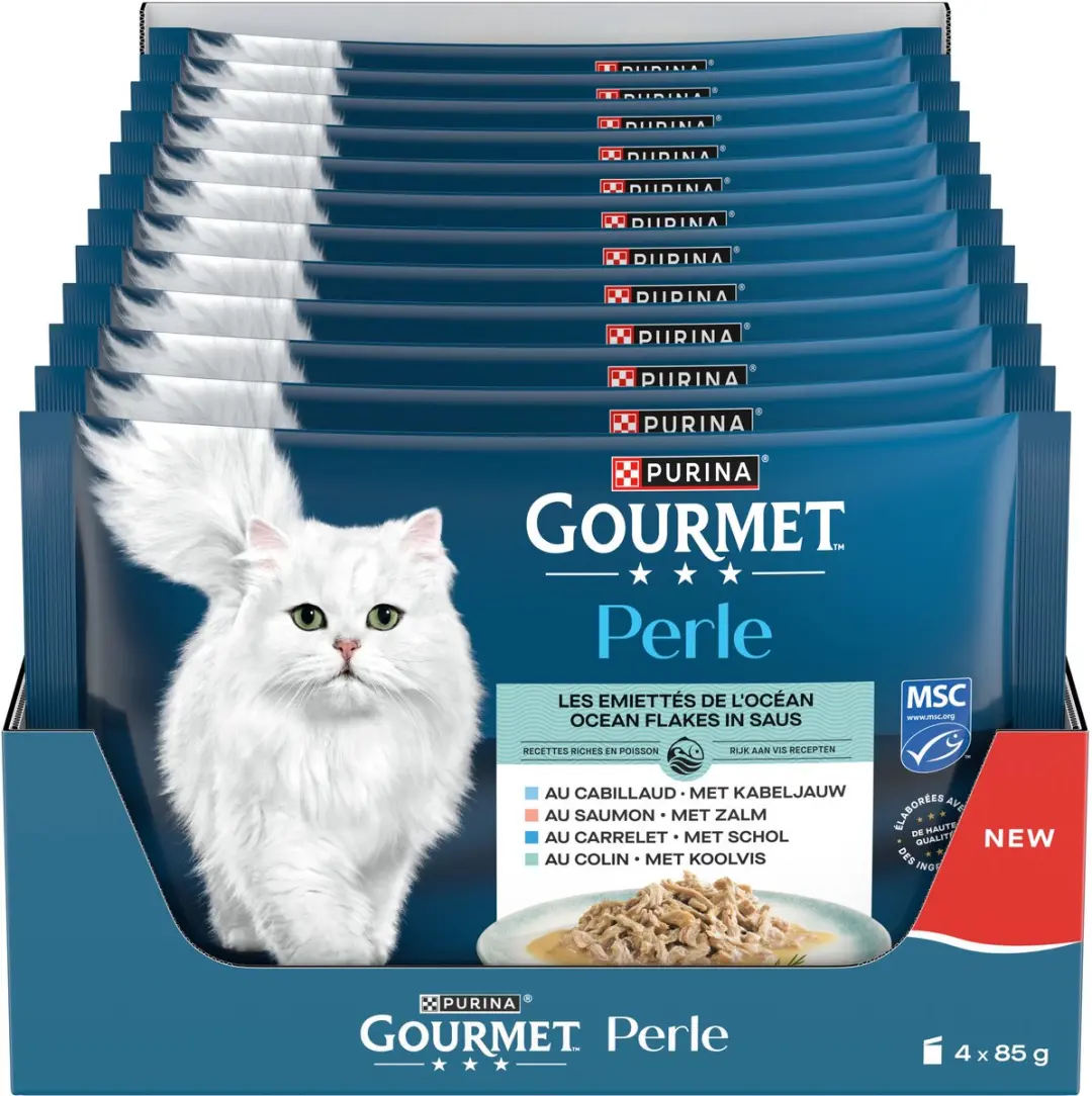 Gourmet Perle MSC Ocean Flakes Vis & Vlees 48x85g