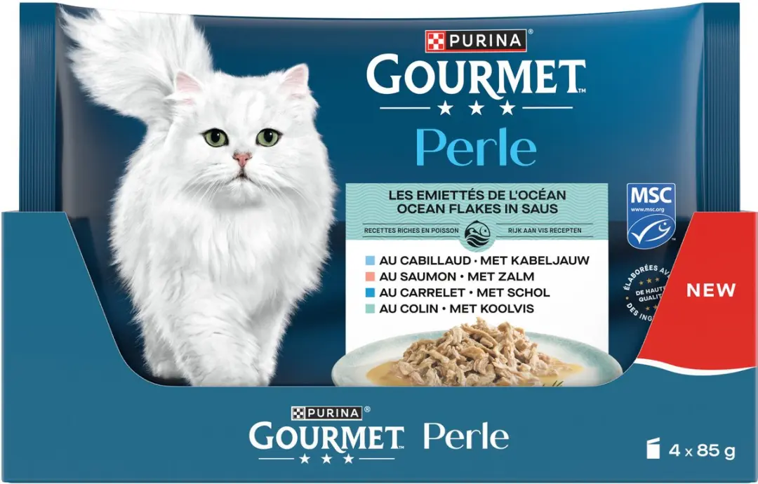 Gourmet Perle MSC Ocean Flakes Vis & Vlees 48x85g