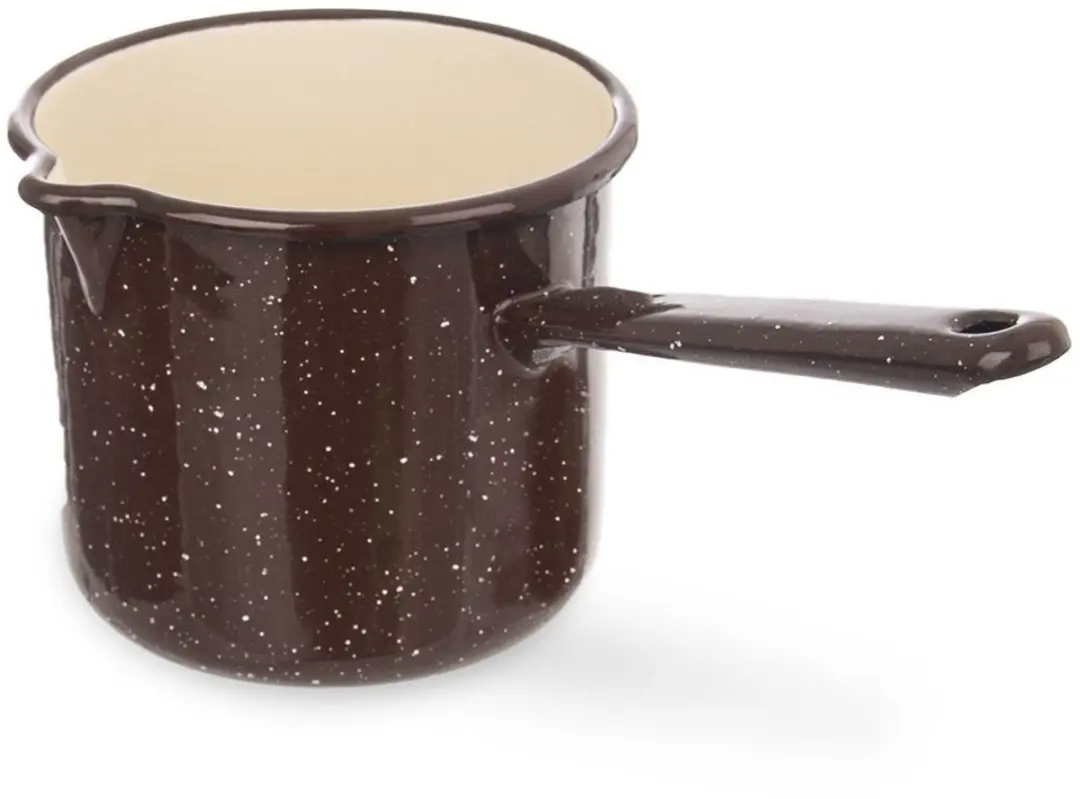 Orion Retro Geëmailleerde Steelpan 1,2L - Bruin