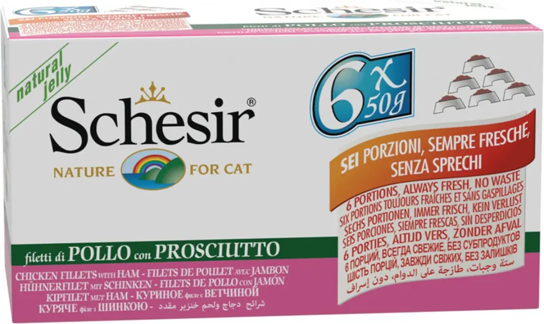 Schesir Kattenvoer Kipfilet & Ham