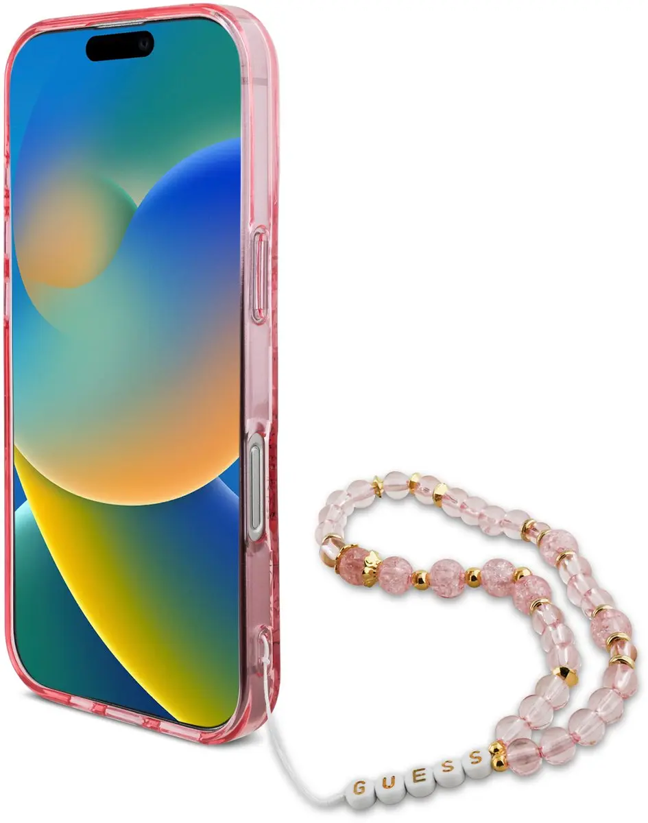 Guess IML Flowers Case MagSafe iPhone 16 Pro