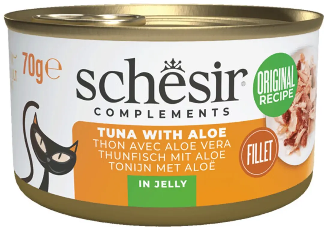 Schesir Complementary Kattenvoer Tonijn & Aloe in Gelei