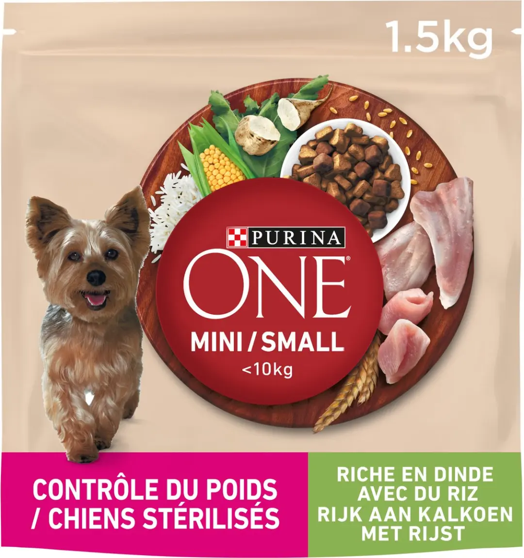 Purina ONE Mini Kalkoen & Rijst Hondenvoer