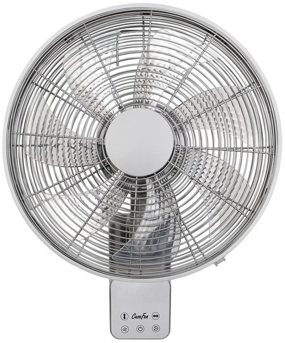 Casafan Airos Eco Design TS Wandventilator 45W - 35cm - Zilver