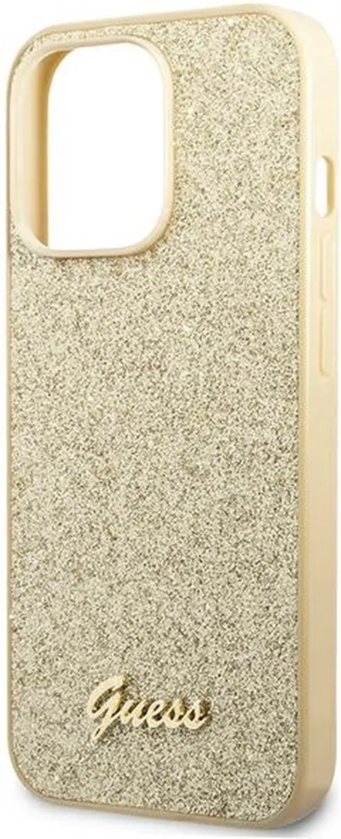 GUESS iPhone 14 Pro Max Hoesje - Goud - Polycarbonaat & TPU - MagSafe