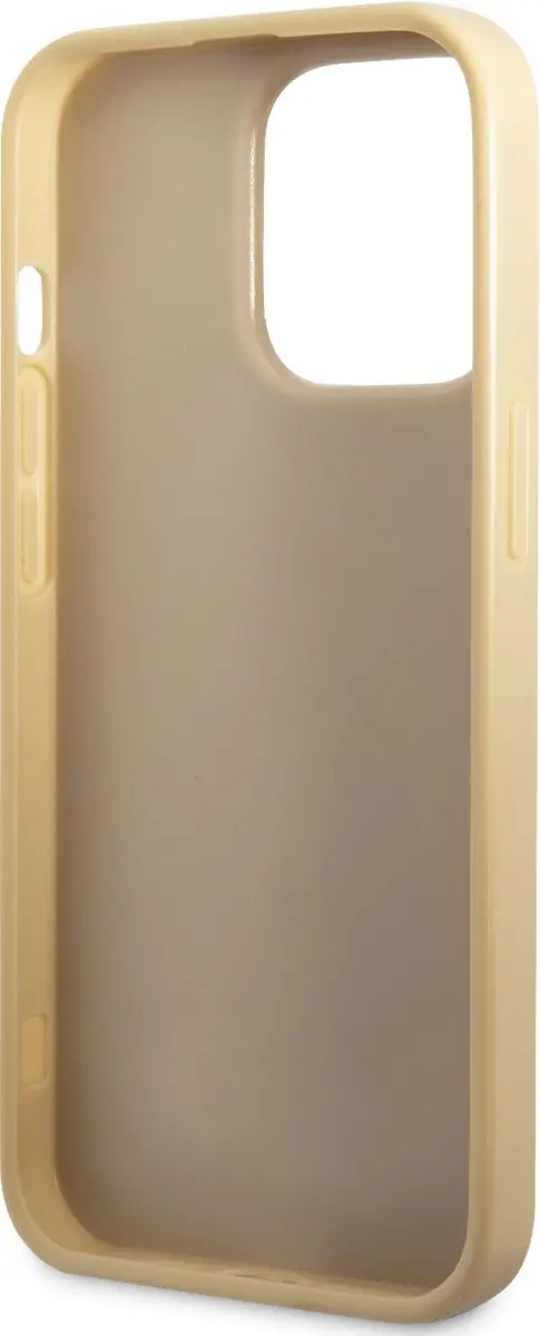 GUESS iPhone 14 Pro Max Hoesje - Goud - Polycarbonaat & TPU - MagSafe