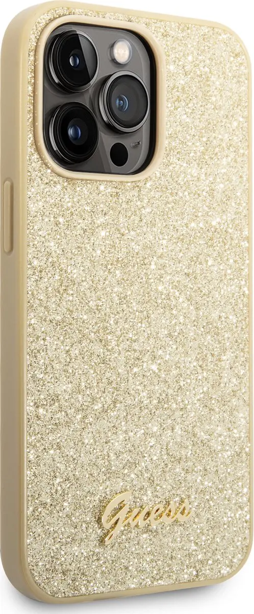 GUESS iPhone 14 Pro Max Hoesje - Goud - Polycarbonaat & TPU - MagSafe - afbeelding 6 van 6