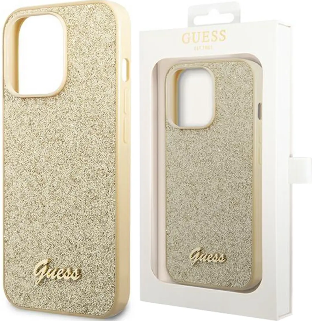 GUESS iPhone 14 Pro Max Hoesje - Goud - Polycarbonaat & TPU - MagSafe