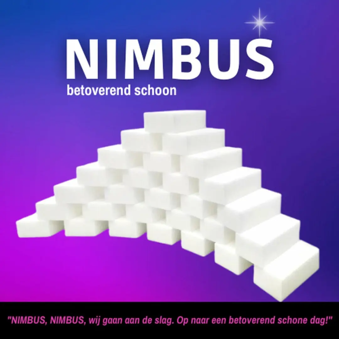 Nimbus Wonderspons NB003 - 24 Stuks (2x12) - Wit