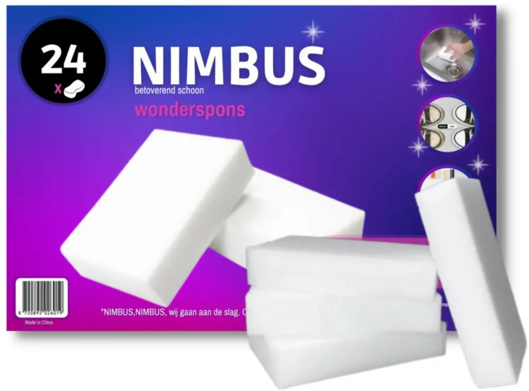 Nimbus Wonderspons NB003 - 24 Stuks (2x12) - Wit
