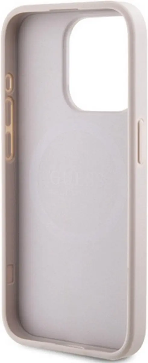 Guess 4G Back Case MagSafe iPhone 15 Pro Max - Roze