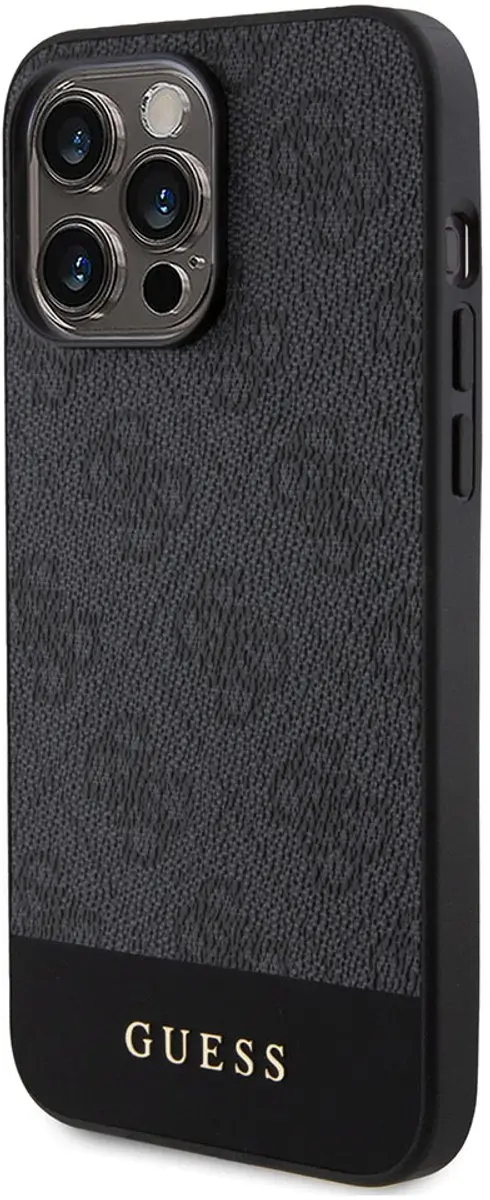 GUESS 4G Stripe Back Cover iPhone 15 Pro Max - Grijs - afbeelding 6 van 6