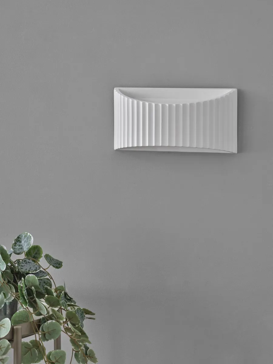 LEDVANCE Decor Plaster Band Flat Wandlamp 290 1XE27 - Wit